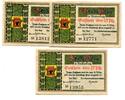 Mecklenburg Schwerin 25 Pfg. 50 Pfg. 75 Pfg. Plau, -