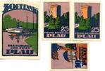 Mecklenburg Schwerin 10 Pfg. 2x25 Pfg. 50 Pfg. Plau, -