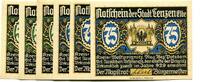 Brandenburg 3x50 Pfg. 3x75 Pfg. Lenzen a.d.E., -
