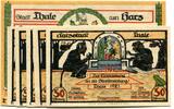 Sachsen-Anhalt 5x50 Pfg. 1 Mk. Thale, -