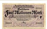Baden 5 Mio. Mk. Karlsruhe, -