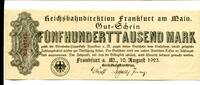 Hessen-Nassau 500 T. Mk. Frankfurt a.M., -