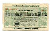 Hessen-Nassau 20 Md. Mk. Frankfurt a.M., -