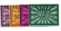 Thüringen 25 Pfg. 2x50 Pfg. 75 Pfg. Oppurg, -