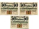 Thüringen 3x50 Pfg. Orlamünde, -