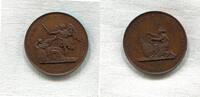 Medicina in Nummis, Br.Medaille Auf den Ausbruch der Cholera 1831 und das Ende am 30.01.1832 in Berlin, -