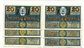 Thüringen 6x20 Pfg. Oberhof, -
