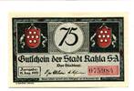 Thüringen 75 Pfg. Kahla, -