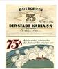 Thüringen 75 Pfg. Kahla, -
