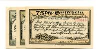 Thüringen 25 Pfg. 50 Pfg. 75 Pfg. Kahla, -