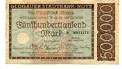 Schlesien 500 T.Mk. Glogau, -