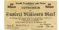 Hessen-Nassau 100 Mio. Mk. Frankfurt a.M., -