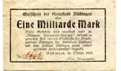 Hessen 1Md. Mk. Büdingen, -
