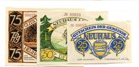 Thüringen 25 Pfg. 50 Pfg. 75 Pfg. Neuhaus a.Rennweg, -