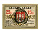 Thüringen 25 Pfg. Langensalza, -