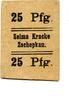 Sachsen 25 Pfg. Zschwepkau, -
