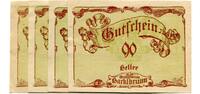 30, 50, 75, 90 Heller 23.7.1920-31.12.1920 Oberösterreich Hacklbrunn, I/I-