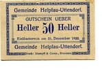Oberösterreich 50 Heller Helpfau-Uttendorf, -