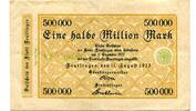Württemberg 500 T. Mk. Reutlingen, -