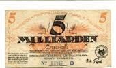 Sachsen 5 Md. Mk. Annaberg i.Erzg., -