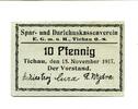 Schlesien 10 Pfg. Tichau, -