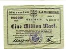 Württemberg 1 Mio. Mark Mergentheim, -