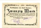 Schleswig-Holstein 20 Mark Elmshorn, -