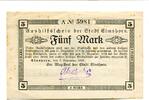 Schleswig-Holstein 5 Mark Elmshorn, -