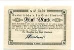Schleswig-Holstein 5 Mark Elmshorn, -