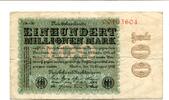 Deutsches Reich 100 Mio. Mark -
