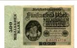 Deutsches Reich 500 Md. Mark -
