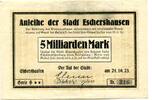 Niedersachsen 5 Md. Mark Eschershausen, -