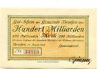 100 Md. Mark 22.8.1923 Bayern Berneck, I/I-