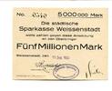 Bayern 5 Mio. Mark Weissenstadt, -