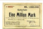Bayern 1 Mio. Mark Weilbach, -