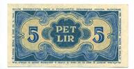 5 Lire 1944 Jugoslawien/Slowenien,  I-II