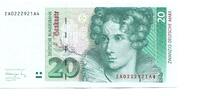 Deutschland, 20 Mark Replacement/Ersatznote, -