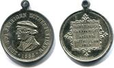 Zk.-Medaille vernickelt 1883 Deutschland, Martin Luther 1483-1546, ss