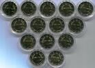 Zypern 14 x 2 Euro ~ Lot Kursmünzen ~ -