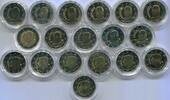 Spanien 18 x 2 Euro ~ Lot Kursmünzen ~ -