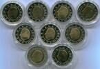 Belgien 9 x 2 Euro ~ Lot Kursmünzen ~ -