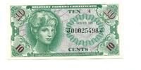 USA, 10 Cents Military Payment Certificate, -