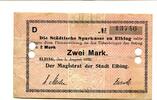 Westpreußen 2 Mark Elbing, -