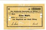 Westpreußen 1 Mark Elbing, -