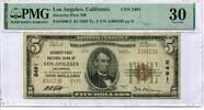 USA, 5 Dollars Security-First National Bank of Los Angeles-Californien -