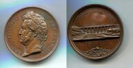 Frankreich, Bronze Medaille Louis Philippe 1830-1848-Einweihung des Dinan Viaduktes- -