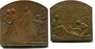 Belgien, Bronze Plakette auf die Weltausstellung in Gent, -