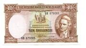 10 Shillings (1960-67) Neuseeland,  unc