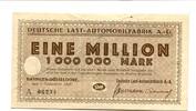 1 Mio. Mark 1.9.1923 Rheinland Ratingen-Düsseldorf, I-/II