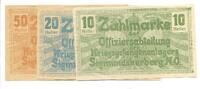 10,20 u.50 Heller o-D.(1916) Österreich, Kriegsgefangenenlager-Sigmundsherberg-, II